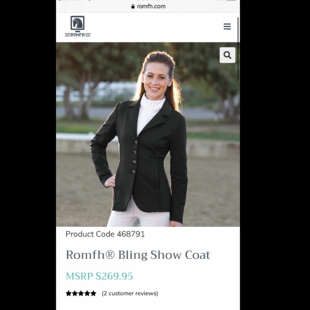 English riding jacket/Show coat